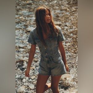 ZARA NWT TRF DENIM MINI DRESS SIZE LARGE